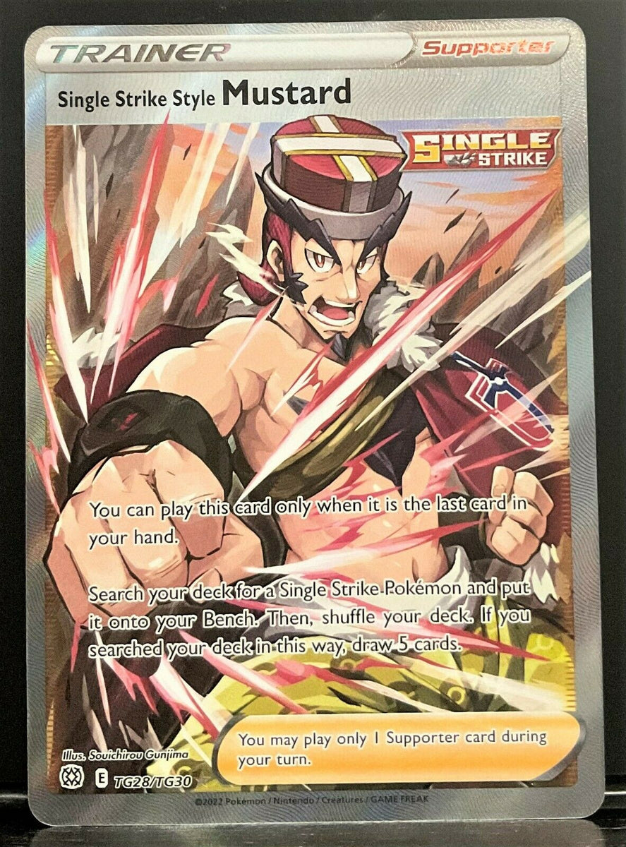 Pokemon Card Single Strike Style Mustard TG28/TG30 Full Art Brilliant – TOYSUCKER