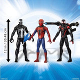 Marvel Titan Hero Series 3 Pack Venom Spider-Man Miles Morales Blast Gear Figures Hasbro
