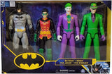 Batman 4-Pack 12” Action Figure Set Batman Robin Joker Riddler DC Comics