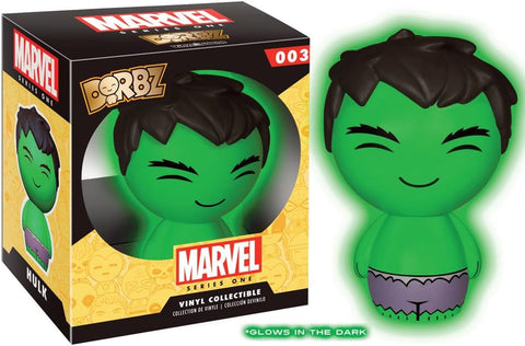 Funko Dorbz Hulk Gamma Glow # 003 Marvel Series One Gamestop Exclusive