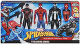 Marvel Titan Hero Series 3 Pack Venom Spider-Man Miles Morales Blast Gear Figures Hasbro