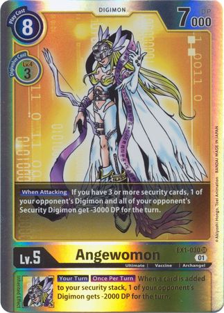 Angewomon - EX1-030 - Super Rare - Digimon Card - Classic Collection