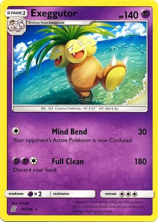 Exeggutor 74/236 Rare - Pokemon Card - SM - Unified Minds