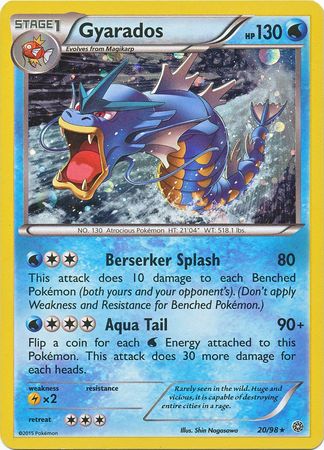Gyarados 20/98 Rare Cosmos Holo - Pokemon Card - XY - Ancient Origins