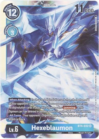 Hexeblaumon - BT5-032 - Super Rare - Digimon Card - Battle Of Omni