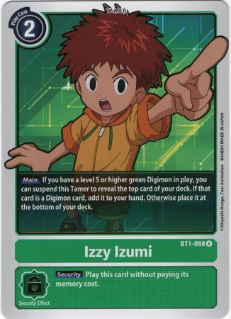 Izzy Izumi - BT1-088 R - Rare - Digimon Card - Special Booster Version 1.0