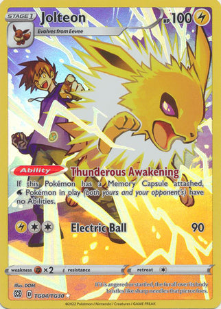 Jolteon TG04/TG30 Holo Rare - Pokemon Card - SWSH - Brilliant Stars