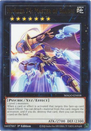 Number 74: Master of Blades - MAGO-EN058 - Rare 1st Edition - Yu-Gi-Oh! TCG - MAGO