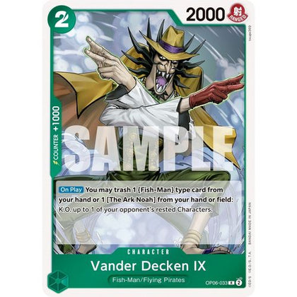 One Piece TCG Vander Decken OP06-033 R