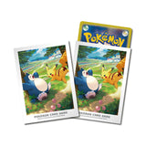 Pokemon Card Sleeves Pokémon Center Kanto's Adventure: Pikachu & Snorlax  – 64 Sleeves