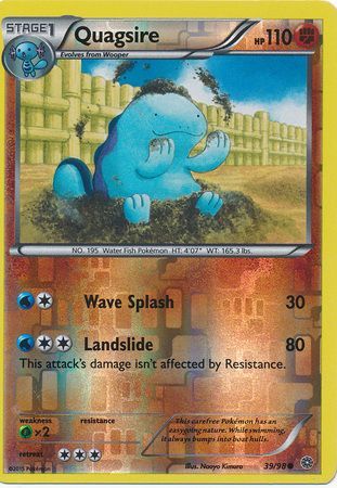 Quagsire 39/98 Common Reverse Holo - Pokemon Card - XY - Ancient Origi TOYSUCKER Quagsire 39/98 Common Reverse Holo - Pokemon Card - XY - Ancient Origi TOYSUCKER
