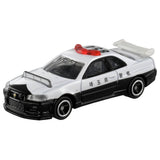Takara Tomy Tomica Nissan Skyline GT-R (BNR34) Police Car No.1 1/62 Die-Cast Vehicle