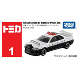 Takara Tomy Tomica Nissan Skyline GT-R (BNR34) Police Car No.1 1/62 Die-Cast Vehicle