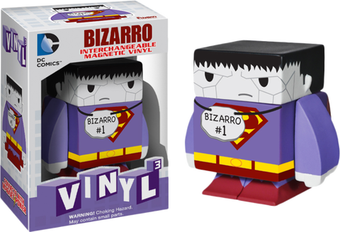 Funko Bizarro DC Comics Interchangeable Magnetic Vinyl Cubed Figure Damaged Box