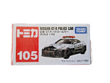 Takara Tomy Tomica Nissan GT-R Police Car No.105 1/62 Die-Cast Vehicle