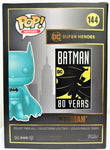 Funko Pop Batman Teal Chrome # 144 Batman SDCC 2019 Limited Edition