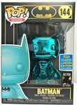Funko Pop Batman Teal Chrome # 144 Batman SDCC 2019 Limited Edition
