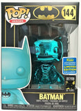 Funko Pop Batman Teal Chrome # 144 Batman SDCC 2019 Limited Edition