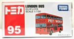 Tomica London Bus # 95 Scale 1/130 Diecast Vehicle Collection Takara Tomy