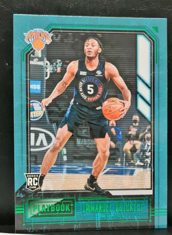 Immanuel Quickley # 179 Playbook RC Green 2020-21 Chronicles Panini NBA Card