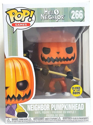 Funko Pop Neighbor Pumpkinhead Glow GITD # 266 Hello Neighbor Vinyl Figure