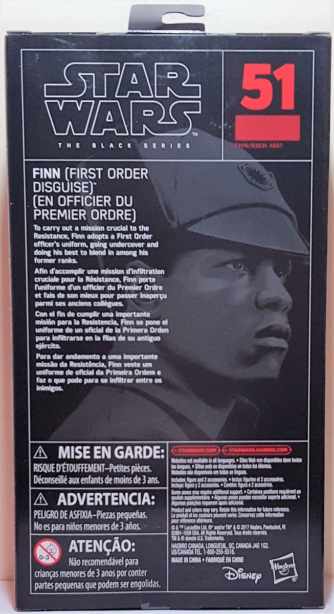 Finn First Order Disguise Starwars Black Series | Meses sin interés Finn First Order Disguise Starwars Black Series | Meses sin interés