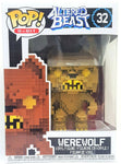 Funko Pop 8 Bit Werewolf Gold # 32 Altered Beasts Vinyl Figure Game