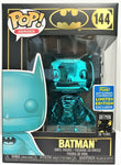 Funko Pop Batman Teal Chrome # 144 Batman SDCC 2019 Limited Edition