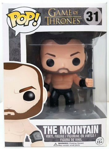 Funko Pop The Mountain # 31 Game Of Thrones Vinyl Figure Slightly Damaged Box