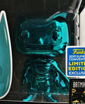 Funko Pop Batman Teal Chrome # 144 Batman SDCC 2019 Limited Edition