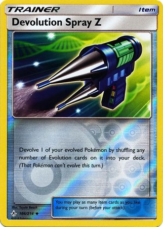 Devolution Spray Z 166/214 Uncommon Reverse Holo Foil - Pokemon Card - SM - Unbroken Bonds