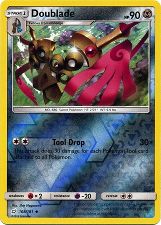Doublade 108/181 Uncommon Reverse Holo Foil - Pokemon Card - SM - Team Up