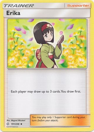 Erika 191/236 Uncommon - Pokemon Card - SM - Cosmic Eclipse