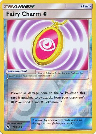 Fairy Charm Psychic 175/214 Uncommon Reverse Holo Foil - Pokemon Card - SM - Lost Thunder