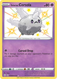 Pokemon Card Galarian Corsola SV049/SV122 Shiny Holo Rare Shining Fates SWSH