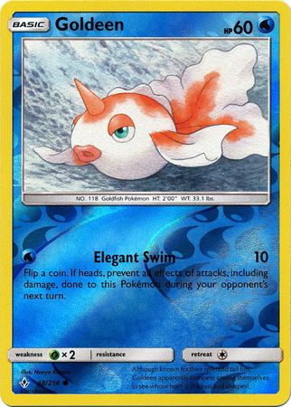 Goldeen 48/214 Common Reverse Holo Foil - Pokemon Card - SM - Unbroken Bonds