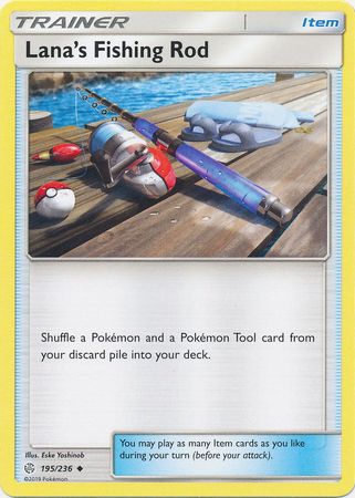 Lana's Fishing Rod 195/236 Uncommon - Pokemon Card - SM - Cosmic Eclipse
