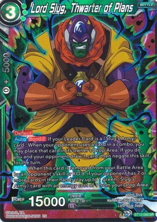 Dragon Ball TCG Lord Slug Thwarter Of Plans BT12-060 SR Foil Vicious Rejuvenation