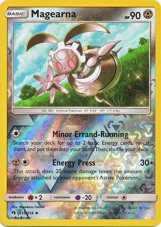Magearna 131/214 Uncommon Reverse Holo Foil - Pokemon Card - SM - Lost Thunder