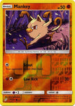 Mankey 71/181 Common Reverse Holo Foil - Pokemon Card - SM - Team Up
