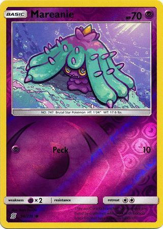 Mareanie 96/236 Common Reverse Holo Foil - Pokemon Card - SM - Unified Minds
