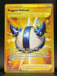 Pokemon Card Rugged Helmet 228/198 Gold Secret Rare Chilling Reign SWSH