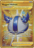 Pokemon Card Rugged Helmet 228/198 Gold Secret Rare Chilling Reign SWSH