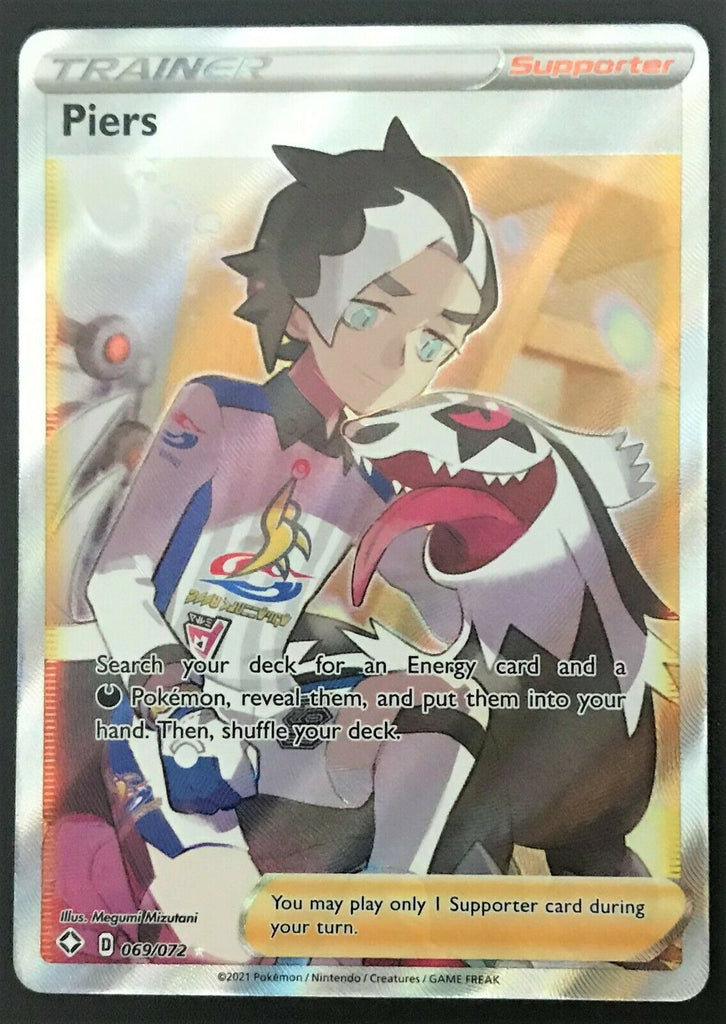 Pokemon Card Trainer Piers 069/072 Full Art Ultra Rare Shining Fates S TOYSUCKER Pokemon Card Trainer Piers 069/072 Full Art Ultra Rare Shining Fates S TOYSUCKER