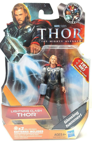 Thor Lightning Clash Glowing Hammer Thor The Mighty Hasbro Action Figure